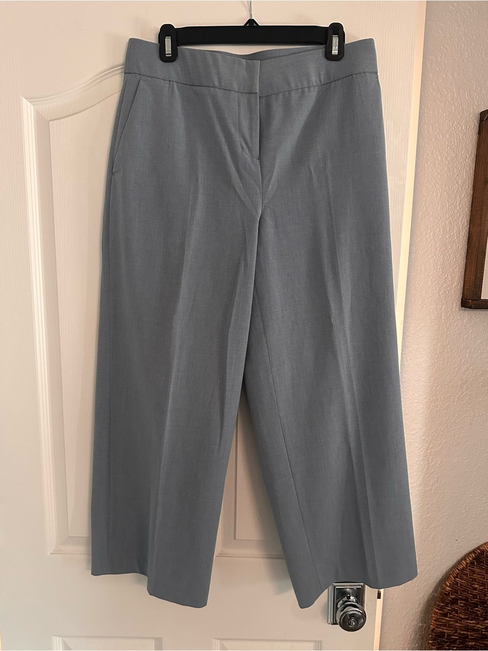 Amanda & Chelsea Wide-Leg Pants in Soft Blue-Gray